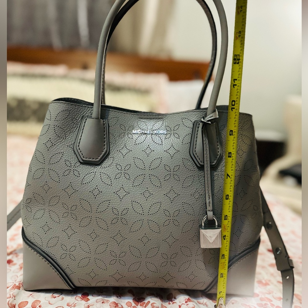MICHAEL Michael KorsMercer Gallery Medium Perforated Leather Tote.